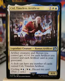 MTG Cid, Timeless Artificer (0410) Normal NM FINAL FANTASY Magic 410 - Image 1