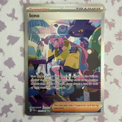 Iono 237/091 Paldean Fates Special Illustration Rare Pokemon Card - Image 1