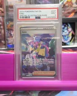 Iono 237/091 Paldean Fates Special Illustration Rare Pokemon Card - PSA 9 - Image 1