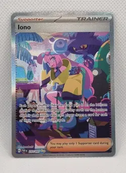 Iono 237/091 Paldean Fates Special Illustration Rare Pokemon Card - Image 1