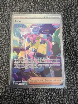 Pokemon TCG Iono Paldean Fates Special Illustration Rare Card 237/091 - Image 1