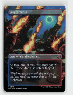 Steam Vents Lorwyn Eclipsed FOIL Borderless Magic The Gathering MTG Card - Image 2