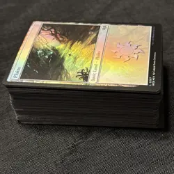 100 FOIL Basic Lands Magic The Gathering MTG Various Sets - Image 2