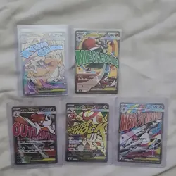 Pokemon TCG Mega Dream EX Card Bundle 5 x Mega Attack cards dragonite lucario - Image 1