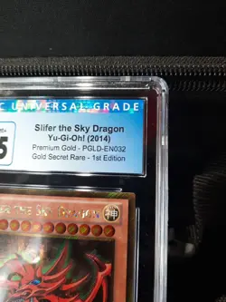 Slifer The Sky Dragon Cgc 8.5 2014 Yugioh Premium Gold PGLD-EN032 1st Edition SR - Image 5