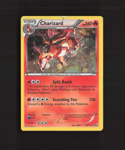 Charizard 19/113 Legendary Treasures Cosmos Holo Rare Pokemon Card DMG - Image 1
