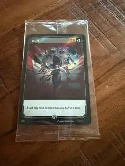 Riftbound Sealed Fistbump Buff Promo Card - Image 1