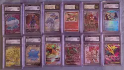Pokemon Graded Japanese/Chinese Card Lot CHARIZARD VSTAR ex Full Art Rare CGC 10 - Image 1