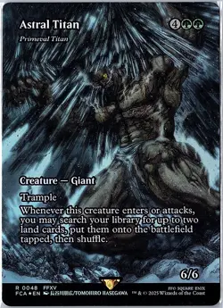 Astral Titan - Primeval Titan (Showcase) Foil R FCA 48 NM - Image 1