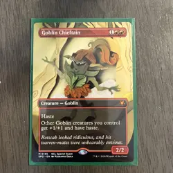 Goblin Chieftain (Borderless Foil) 135 (M) MTG Lorwyn Eclipsed Special Guest SPG - Image 1