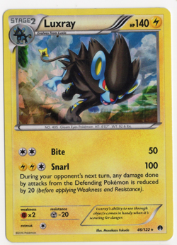 Luxray Cracked Ice Holo 46/122 BREAKpoint Pokemon Card - Image 1