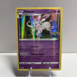 Sylveon 035/078 Holo Rare Pokemon GO Pokemon NM - Image 1