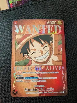 One Piece TCG OP03 Monkey D. Luffy Wanted SP English NM ST01-012 - Image 1