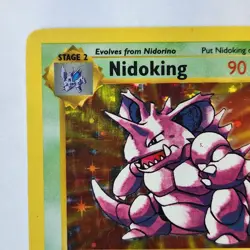 Nidoking 11/102 Holo Shadowless Pokemon TCG Base Set LP/NM Vintage 1999 Card - Image 3