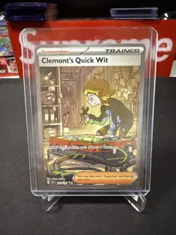 Clemonts Quick Wit 243/191 - Pokemon TCG Surging Sparks Special Illustration NM - Image 1