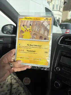 Pikachu At The Museum Jumbo Pokemon Card - Image 1