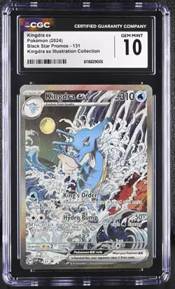 Kingdra ex 131 Shrouded Fable Illustration Collection CGC 10 Graded Pokemon Card - Image 1