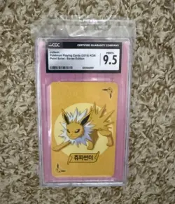 CGC 9.5 MINT Jolteon KOR Point Salad 2019 Pokemon Playing Card - Image 1