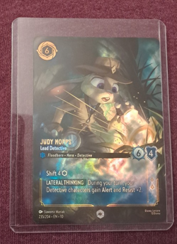Disney Lorcana Foil Card - Judy Hopps Lead Detective enchanted 235 - Whispers x1 - Image 1