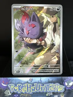Pokemon Card N's Zorua SVP 189 Black Star Promo Journey Together Near Mint - Image 1