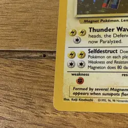 Magneton 9/102 Pokemon Card Holo WOTC Base Set - Image 5