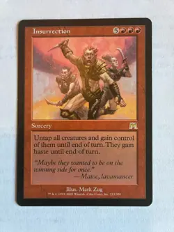 Magic The Gathering MTG - ONSLAUGHT 2002 ONS - #213 Insurrection LP NM LOT2 - Image 1