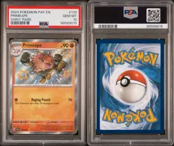2024 Pokemon PAF En-Paldean Fates Shiny Rare #170 Primeape PSA 10 - Image 2
