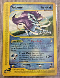 Pokemon 4Ever Stamp Suicune Black Star Promo Card 53 E-Reader MINT - Image 1