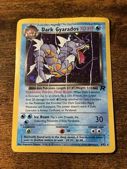 Pokemon 1999-2000 Dark Gyarados Prerelease Team Rocket Set Holo 8/82 - Image 1