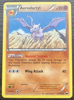 Aerodactyl 53/108 Pokemon TCG Black & White Dark Explorers Rare LP - Image 1