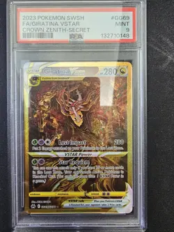 2023 Pokemon SW&SH Crown Zenith Giratina Vstar PSA 9 Mint #GG69 - Image 1