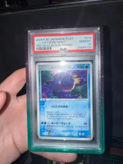 2005 POKEMON JPN PLAY PROMO 3RD SEASON SUBSCRIPTION ____'S KYOGRE-HOLO PSA 10 - Image 1