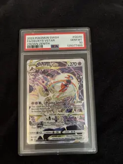 2023 POKEMON SWORD & SHIELD CROWN ZENITH #GG46 FULL ART/DEOXYS VSTAR PSA 10 - Image 1