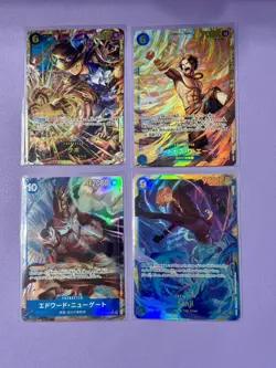 One Piece TCG English & Japanese 4 Card Lot: Alt Art/ SEC - Image 1