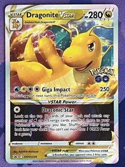 Dragonite Vstar SWSH236, Pokemon Go, Pokemon TCG black star promo - Image 1