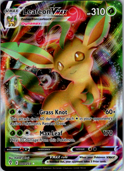 Leafeon VMAX - 008/203 - Pokemon Evolving Skies Sword Shield Ultra Rare Card NM - Image 1