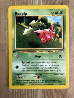 Hoppip - 61/111 - 1st Edition Neo Genesis Set - Pokemon Card - VLP - Image 1