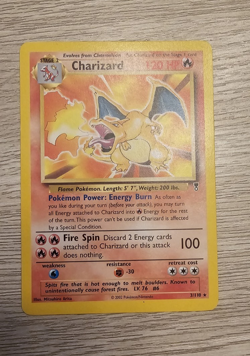 Pokemon TCG Charizard 3/110 Legendary Collection Non-Holo Rare Card 2002 - Image 1