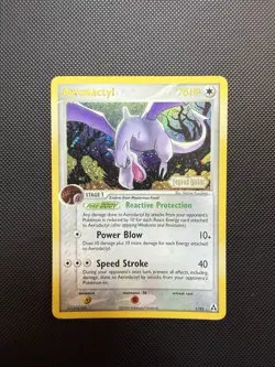 Aerodactyl 1/92 Legend Maker Pokemon Card Reverse Holo MP - Image 1