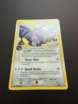 Aerodactyl 1/92 Legend Maker Pokemon Card Reverse Holo MP - Image 4