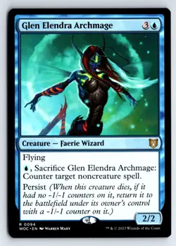 Glen Elendra Archmage -Commander: Wilds of Eldraine - Image 1