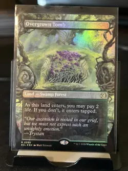 Overgrown Tomb (Borderless) Lorwyn Eclipsed Foil Rare Land NM+ - Image 2