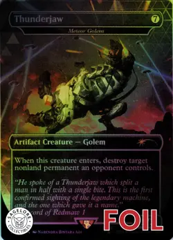 MTG Thunderjaw - Meteor Golem (2225) | NM Foil | Secret Lair Horizon {SLD} - Image 1