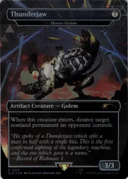 MTG Thunderjaw - Meteor Golem (2225) | NM Foil | Secret Lair Horizon {SLD} - Image 2