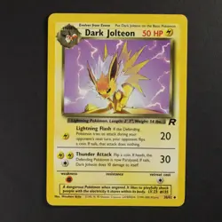 Dark Jolteon 38/82 Team Rocket Pokemon TCG P-LP Great Condition - Image 1