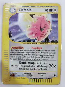 Clefable 007/165 Expedition Base Set Holo HP Pokemon TCG - Image 1