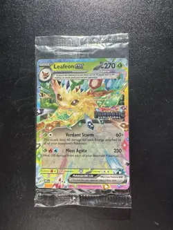 Pokemon TCG Leafeon EX 006/131 Prismatic Evolutions Double Rare Stamped Sealed - Image 1