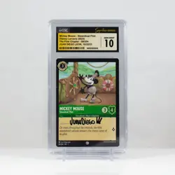 Disney Lorcana Mickey Mouse - Steamboat Pilot #89 Juan Diego Leon Auto CGC 10 - Image 1