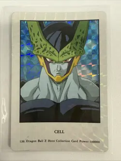 Cell - Dragon Ball Z Hero Collection (1993) Japanese Amada - #126 Prism - Image 1