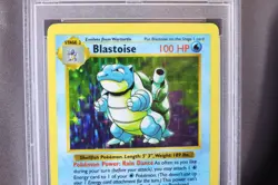 1999 Pokemon Base Set Shadowless BLASTOISE -Holo #2/102, PSA 8 - Image 5